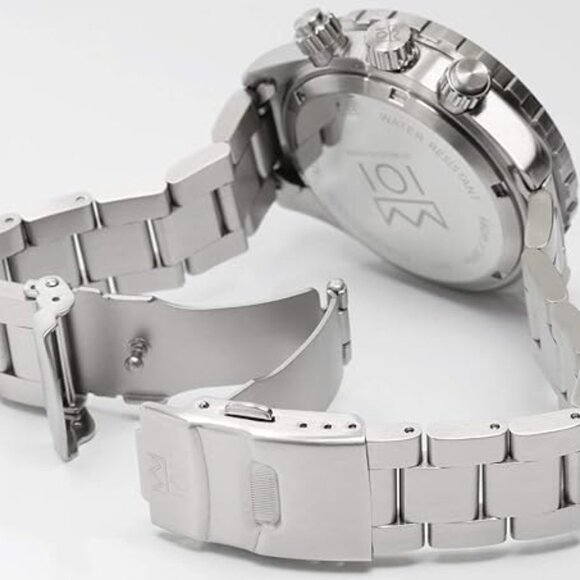 Hyakuichi 101 Chronograph GMT watch, brand new in box, white dial - Picture 7 of 7